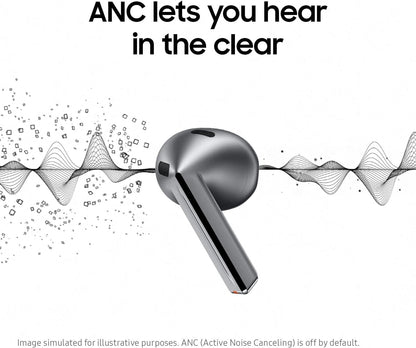 Samsung Galaxy Buds 3 AI True Wireless Active Noise Cancelling Earbuds - Silver (New)