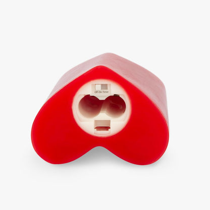Luminara True Red Heart Shaped Flickering Pillar Candle, Battery Operated (Used)