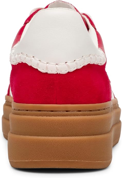 Steve Madden DODG02S1 Women's Lace-Up Dodge Sneaker, Synthetic Rubber Sole (Like New, Damaged Retail Box)
