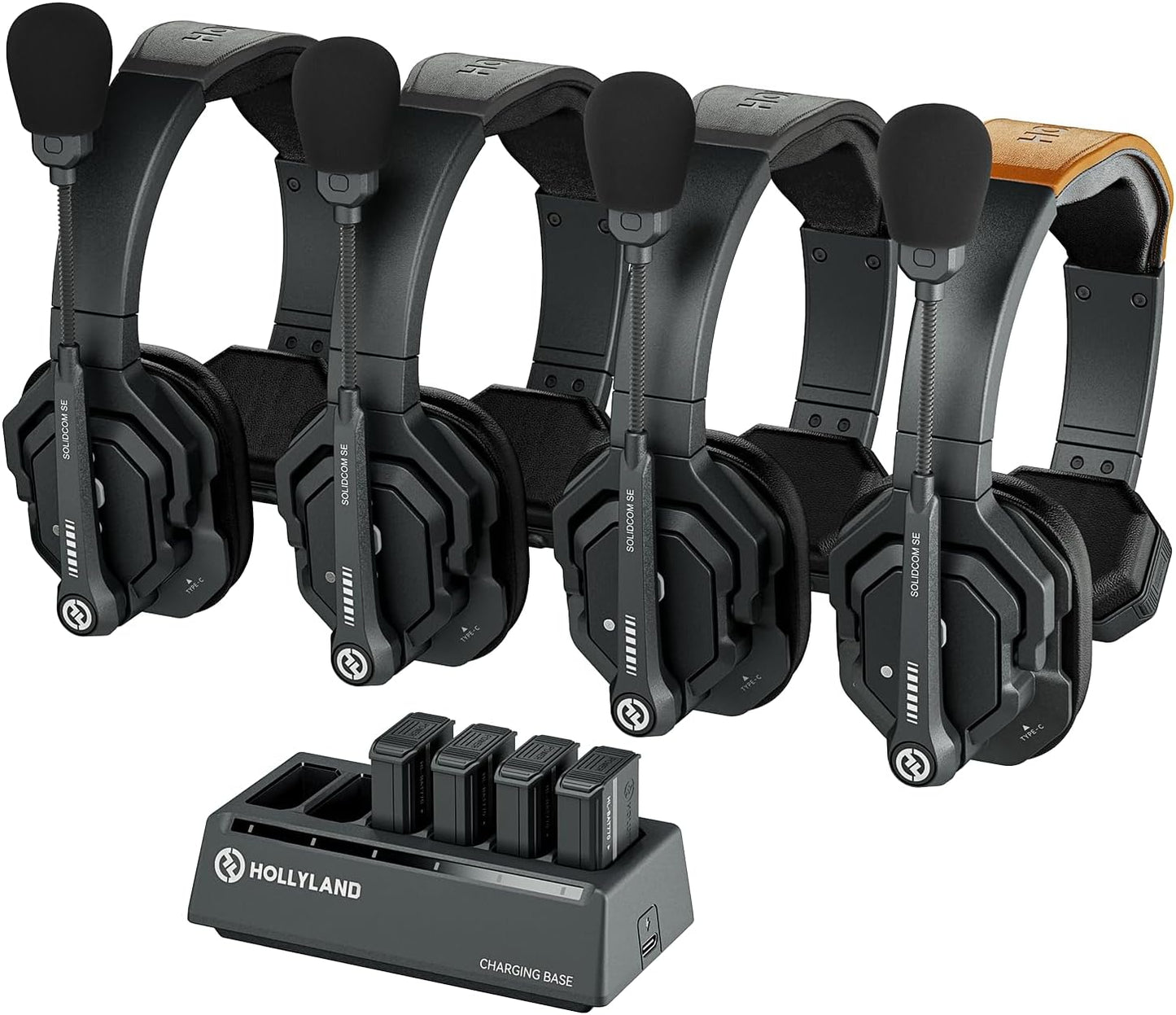 Hollyview Full Duplex ENC Noise Cancellation Wireless Intercom Headset System (Like New)