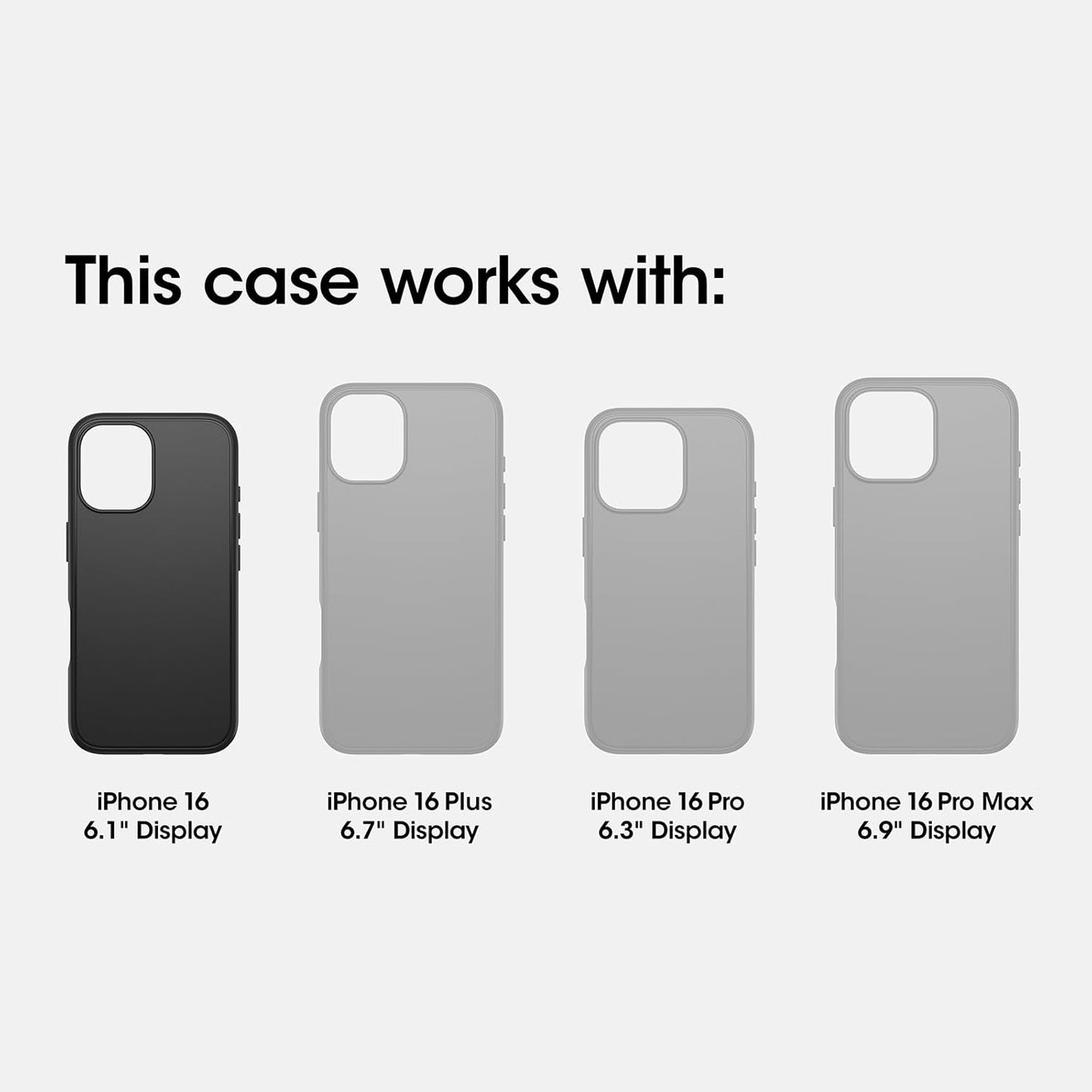 OtterBox Symmetry Series Water Resistant 6.1" Phone Case Compatible w/ iPhone 16 (Like New)
