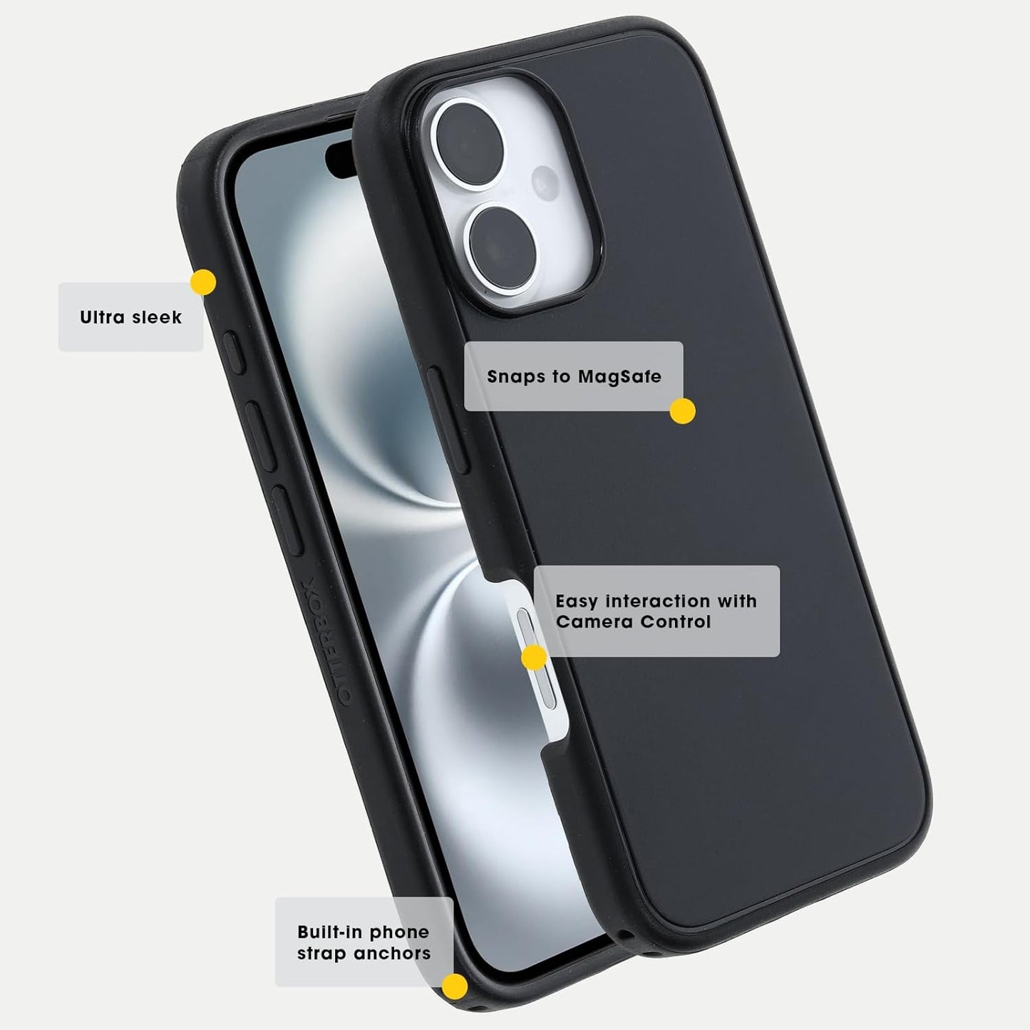 OtterBox Symmetry Series Water Resistant 6.1" Phone Case Compatible w/ iPhone 16 (Like New)
