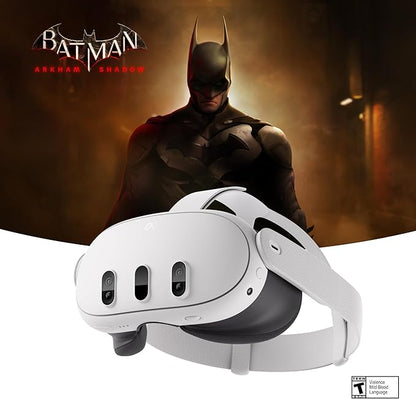 Meta Quest 3 512GB Batman Arkham Shadow VR Headset Controller for Gaming/Fitness (Used)