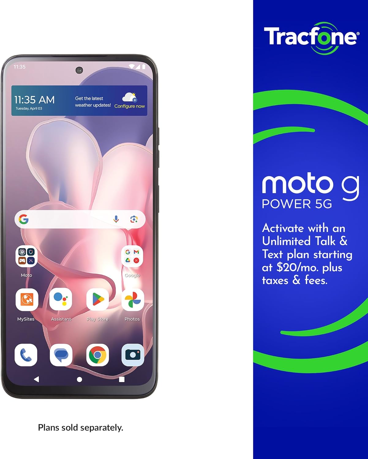 Tracfone Motorola Moto G Power 5G 2024 128GB+8GB 6.7" Locked Smartphone, Black (Used)