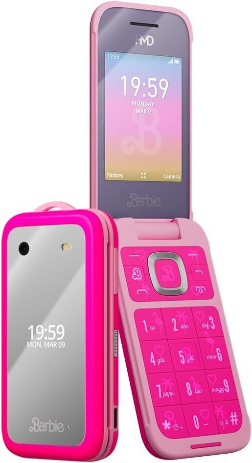 Barbie TA-1420 HMD Global Oy 2.8" Unlocked T-Mobile for Adult - Power Pink (Used)