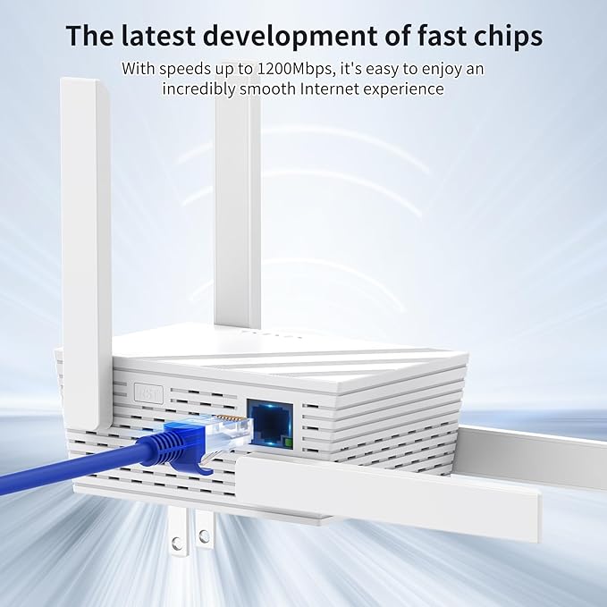Oaitree 2025 WiFi Extender Signal Booster, Dual Band WiFi Repeater, 1200Mbps (Used)