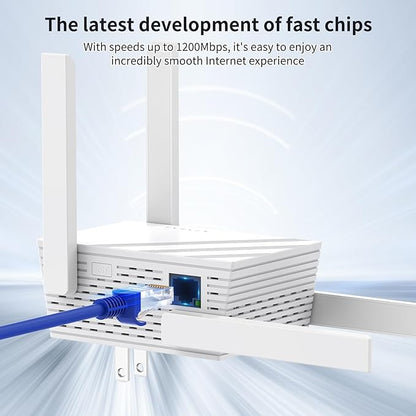 Oaitree 2025 WiFi Extender Signal Booster, Dual Band WiFi Repeater, 1200Mbps (Used)