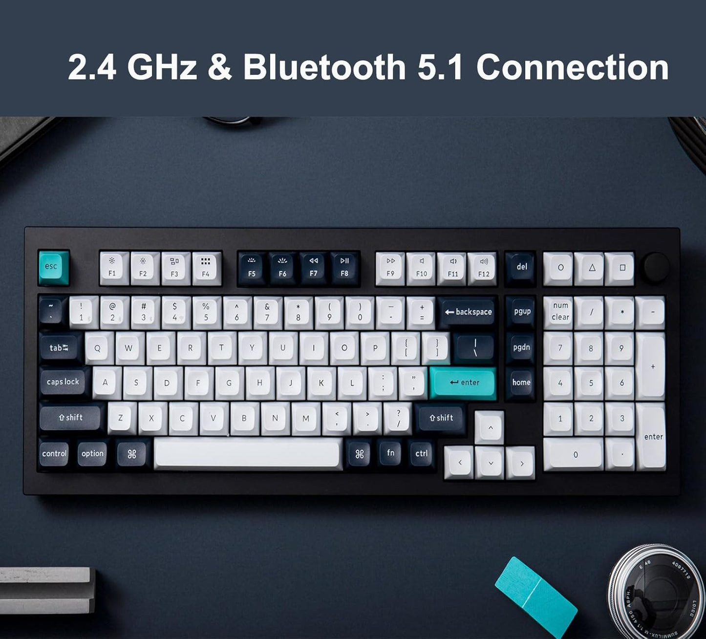 Keychron Q5 Max QMK/VIA Programmable Wireless Metal Custom Mechanical Keyboard (Used)