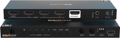 BZB Gear BG-8K-HS41A 8K UHD HDMI 2.1 Switcher with Audio De-Embedding, 48 Gbps (Like New)