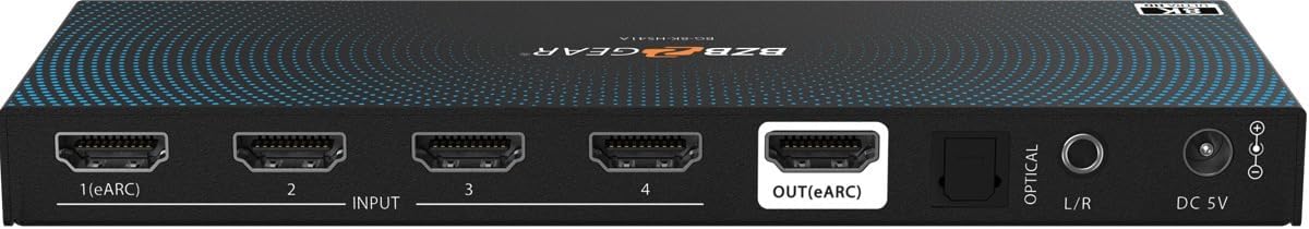 BZB Gear BG-8K-HS41A 8K UHD HDMI 2.1 Switcher with Audio De-Embedding, 48 Gbps (Like New)