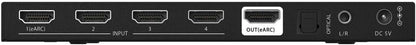 BZB Gear BG-8K-HS41A 8K UHD HDMI 2.1 Switcher with Audio De-Embedding, 48 Gbps (Like New)