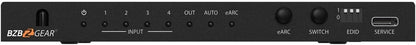 BZB Gear BG-8K-HS41A 8K UHD HDMI 2.1 Switcher with Audio De-Embedding, 48 Gbps (Like New)