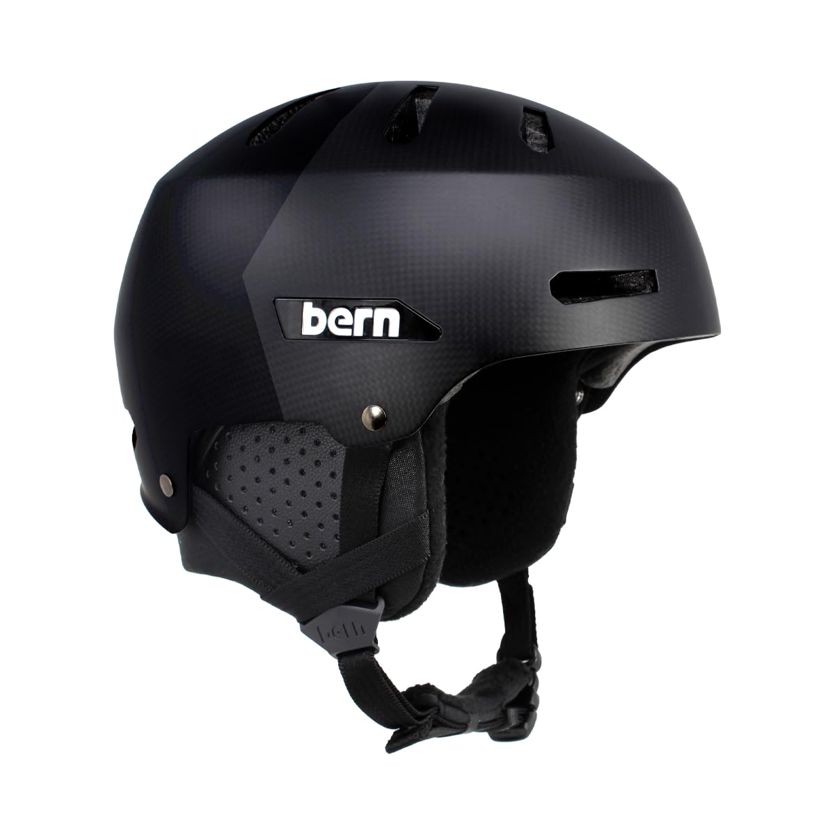 BERN Macon 2.0 Snowsports Snowboard Helmet for Men/Women, Size L - Matte Black (New)
