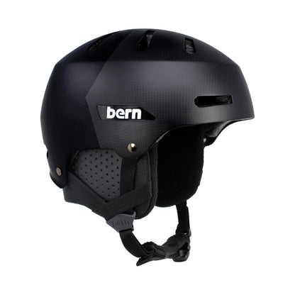BERN Macon 2.0 Snowsports Snowboard Helmet for Men/Women, Size L - Matte Black (New)