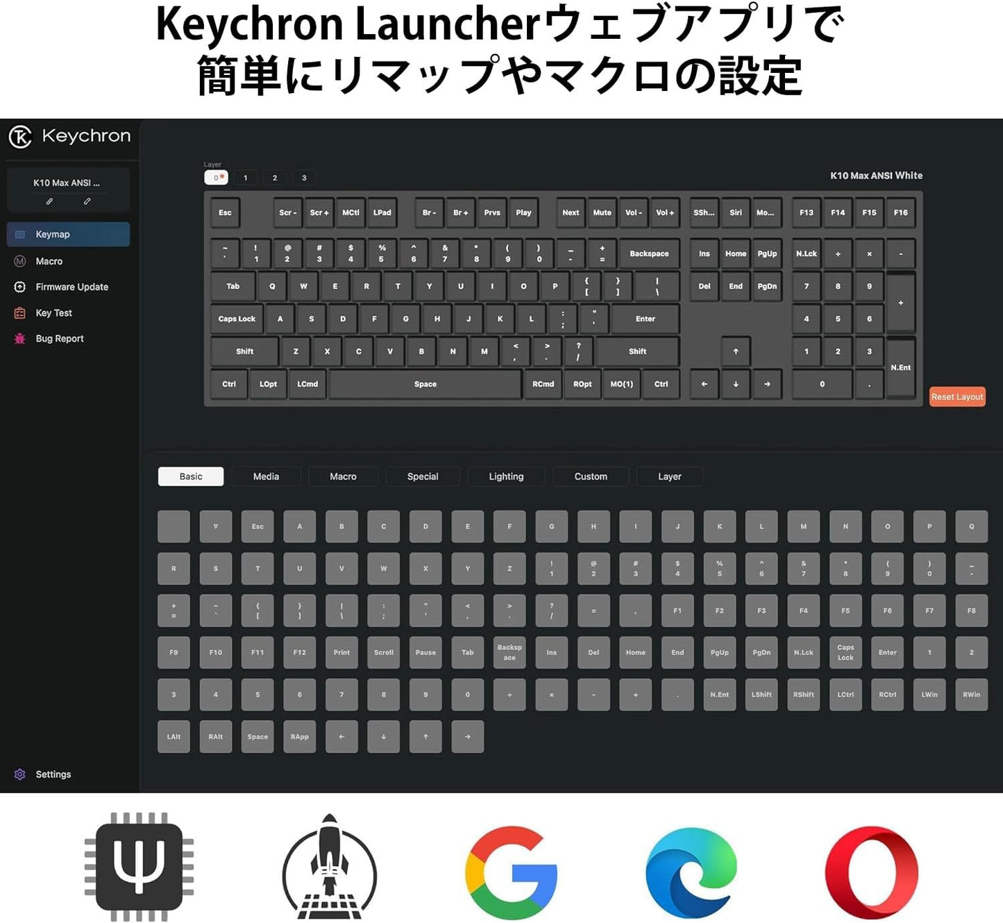 Keychron K10 MAX Programmable Wireless Mechanical Keyboard for Smartphone and PC (Used)