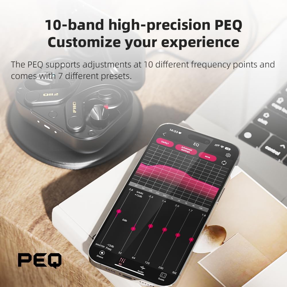 FiiO UTWS5 2025 True Wireless Bluetooth Earbud Hook & Headphone Amp for IEMs (Like New)