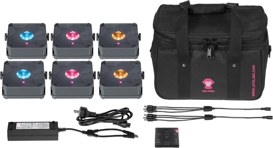 Ape Labs MINI-V2-2 Rectangular DJ LED Stage Light for Indoor/Outdoor, 15W - Gray (Used)