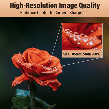 Sirui Aurora 85mm F1.4 Full Frame Auto Focus Portrait Lens for E Mount Cameras (Like New)
