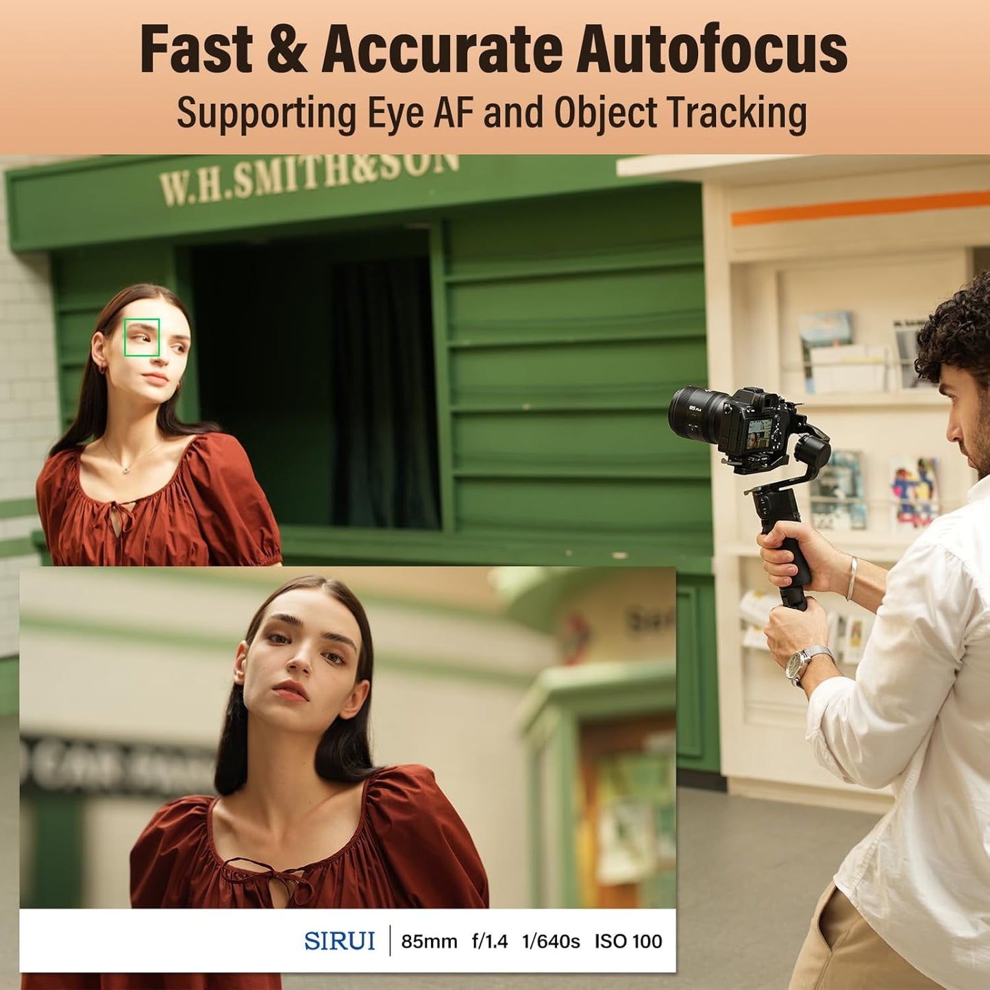 Sirui Aurora 85mm F1.4 Full Frame Auto Focus Portrait Lens for E Mount Cameras (Like New)