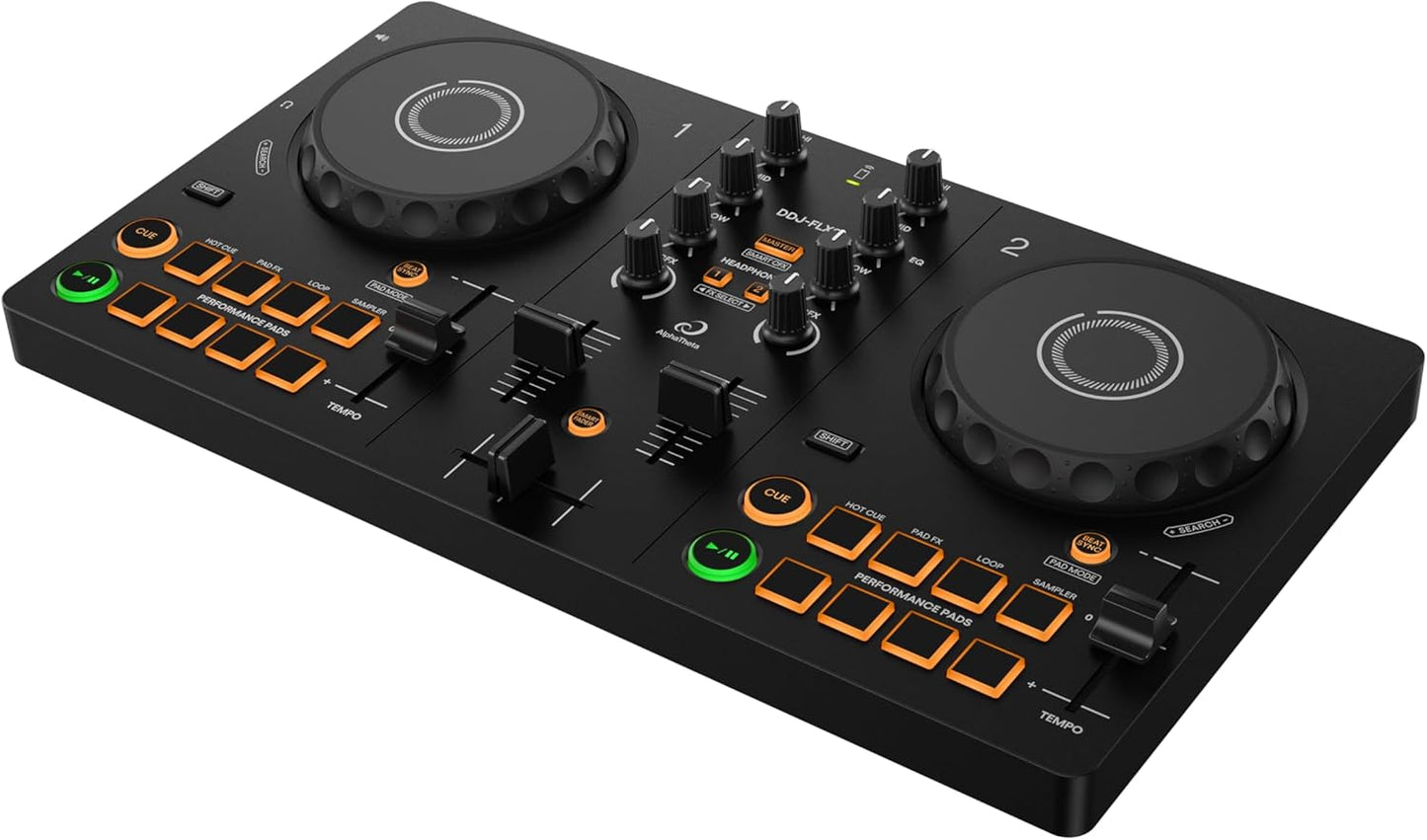 AlphaTheta Pioneer DDJ-FLX2 Corded Electric USB DJ Controller, 2-Channels, Black (Like New)
