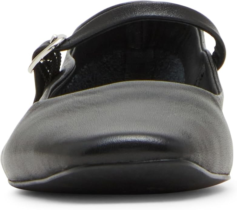 Steve Madden Women's Maple Leather Comfort Style Adjustable Flats Strap Shoe (Used, No Retail Box)