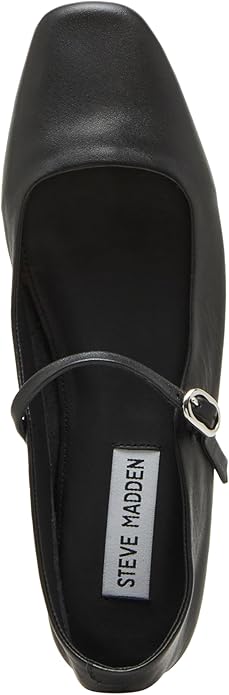 Steve Madden Women's Maple Leather Comfort Style Adjustable Flats Strap Shoe (Used, No Retail Box)
