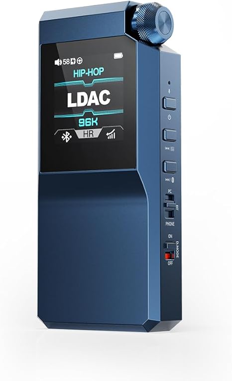 FiiO BTR17 Bluetooth 5.4 USB DAC AMP with LDAC, aptX Lossles, 10-Band PEQ - Blue (Used)