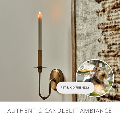 Luminara Flameless Tall E12 Taper Bulb Flat Top Candle for Lighting Fixtures (Like New)