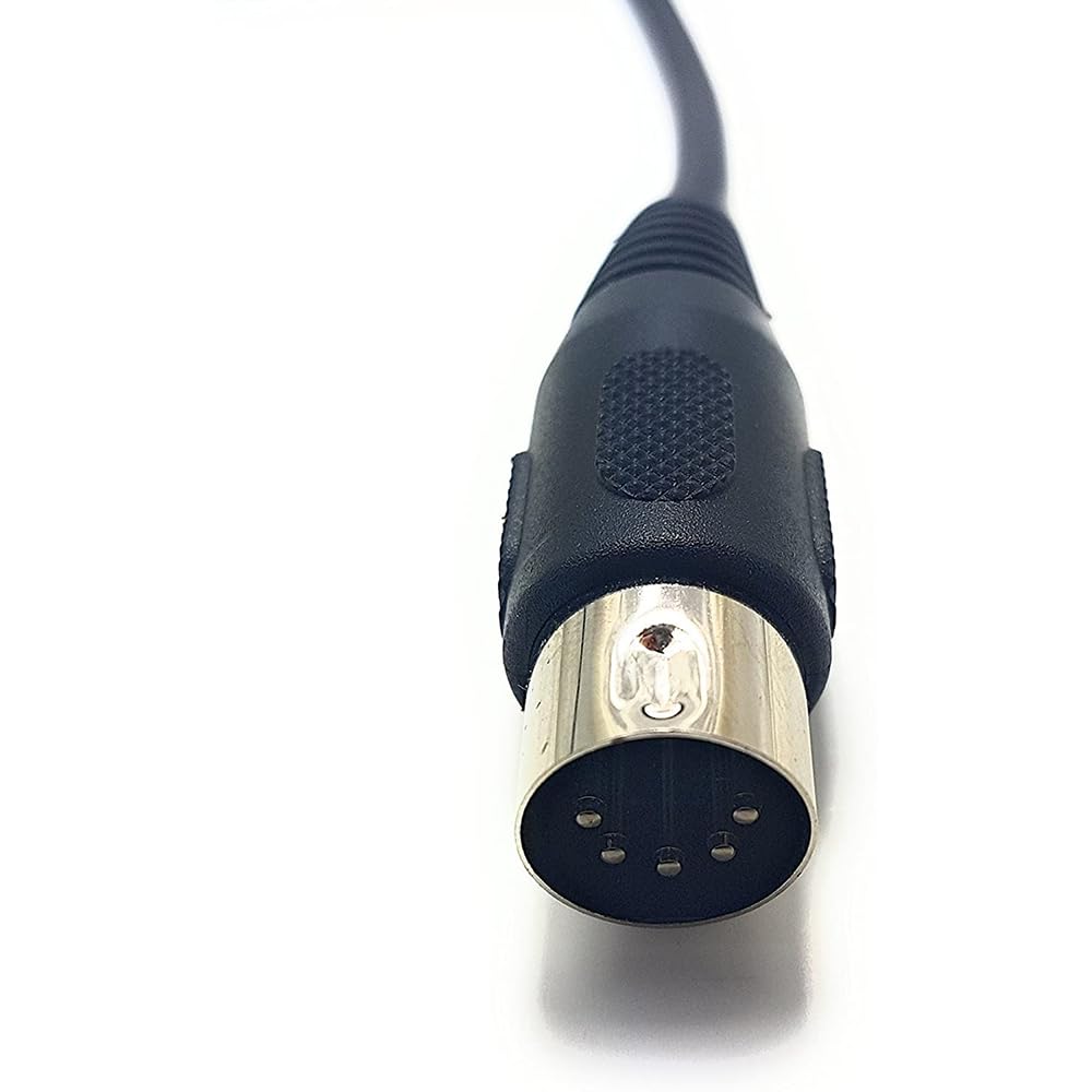 Kellards MID-P10T Pro 5 Pin Din Male-To-Female Round MIDI Cable, 10 Feet, Black (Used)