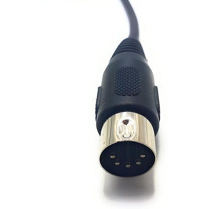 Kellards MID-P10T Pro 5 Pin Din Male-To-Female Round MIDI Cable, 10 Feet, Black (Used)