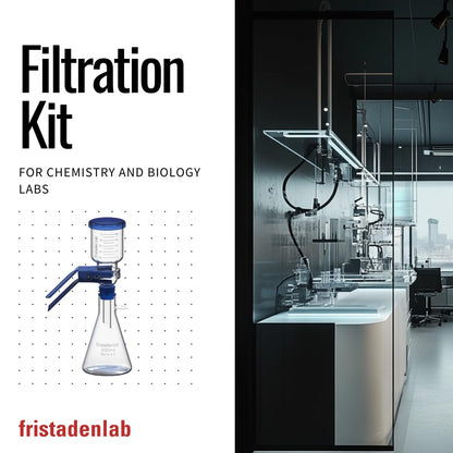 Fristaden Lab Vacuum Filtration Apparatus Kit, 2000mL Borosilicate Glass Set (Like New)