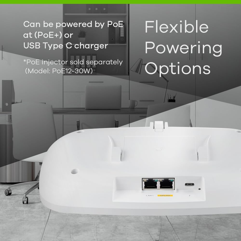 Zyxel BE12300 WiFi 7 Dual-Band Access Point, 12.3Gbps &  2x2.5GbE Nebula Managed (Like New)