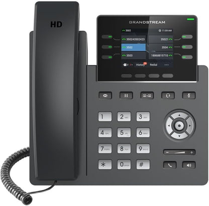 Grandstream GRP2613W 6 SIP Dual-Port Gigabit Ethernet IP Phone w/ Integrated PoE (Like New)