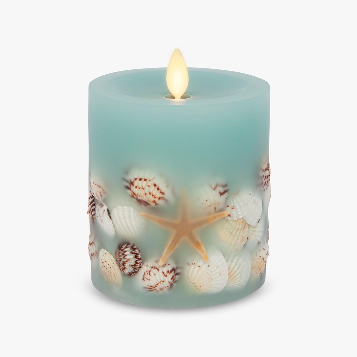 Luminara Flameless Real Wax Moving Flame Pillar LED Candle for Decor - 3 Volts (Used)