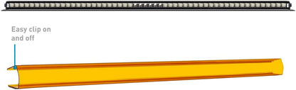 Mishimoto BNLT-COV-SS50YL Borne Off-Road 50" Single Row Amber Light Bar Cover (Like New)