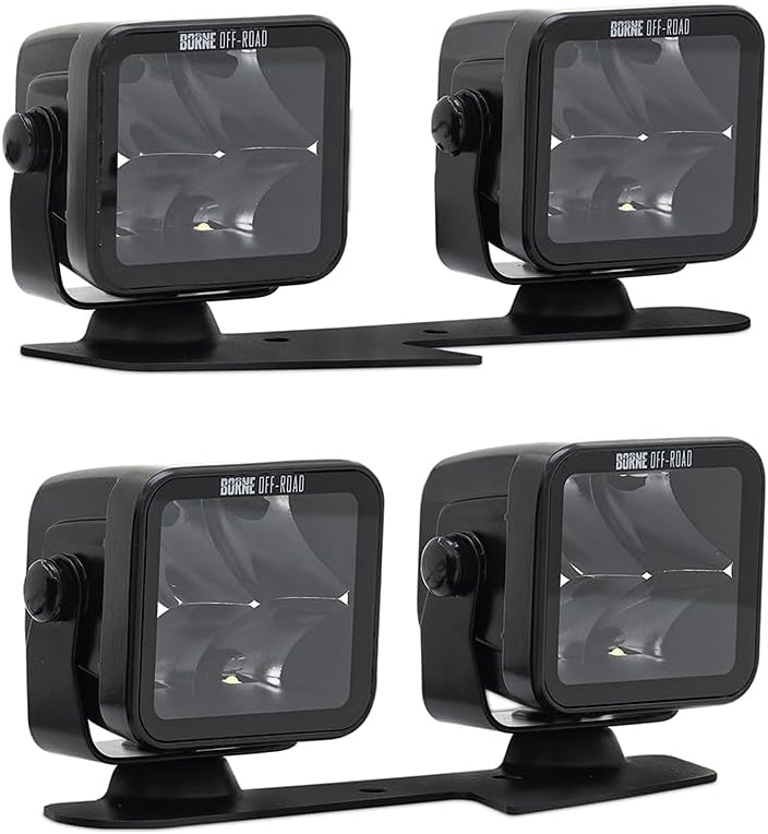 Mishimoto BNLT-BR-21-DT4SU Borne Off-Road Ford Bronco Ditch Light Set, 12V DC (Like New)