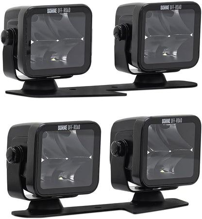 Mishimoto BNLT-BR-21-DT4SU Borne Off-Road Ford Bronco Ditch Light Set, 12V DC (Like New)