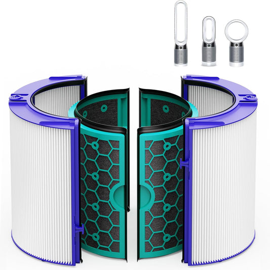 iSingo H13 HEPA & Carbon Replacement Air Filter Compatible for Dyson Purifier (New, Damaged Retail Box)