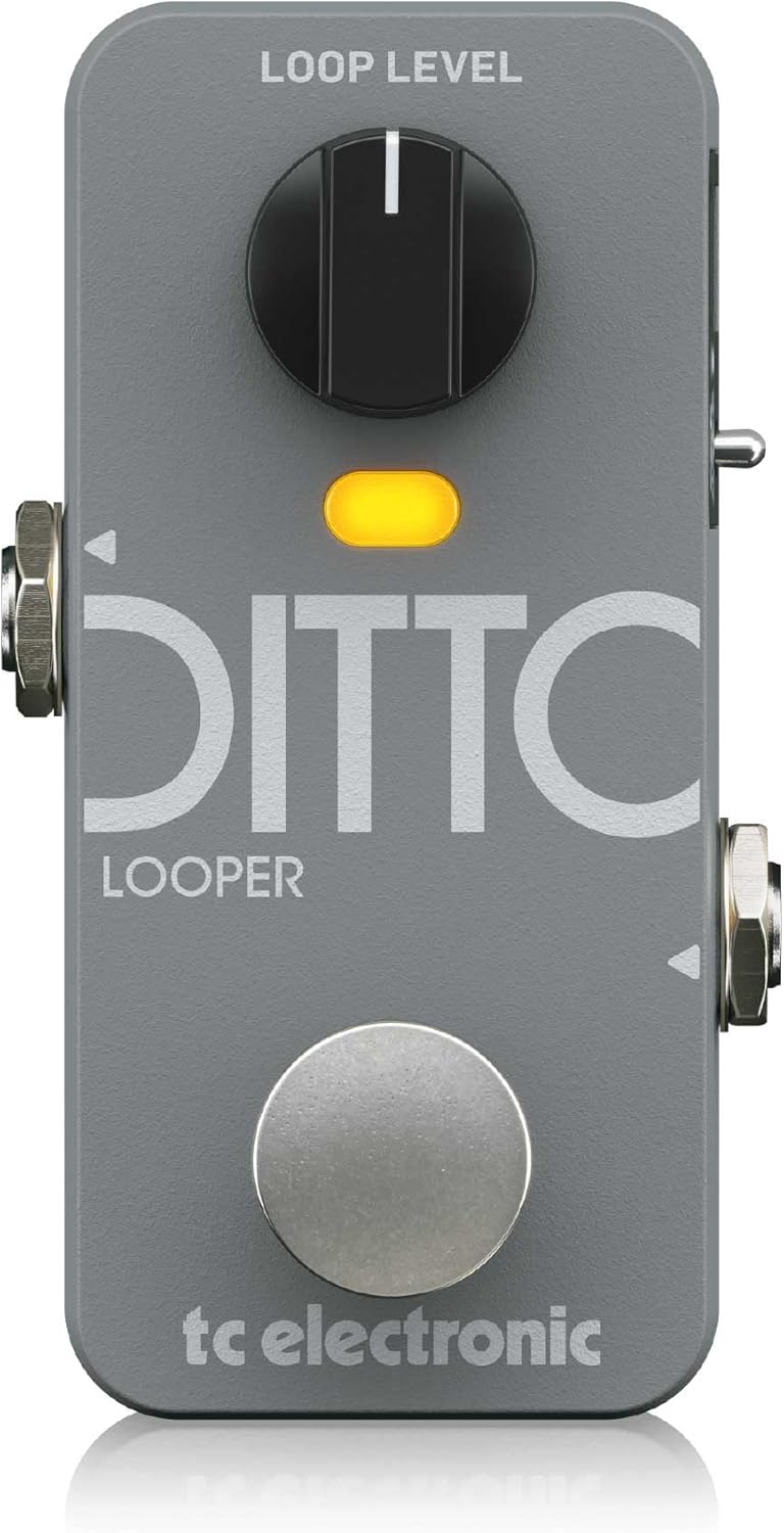 TC Electronic Analog DITTO 2 LOOPER Pedal Guitar for Live Performances, 9V, Grey (Like New)