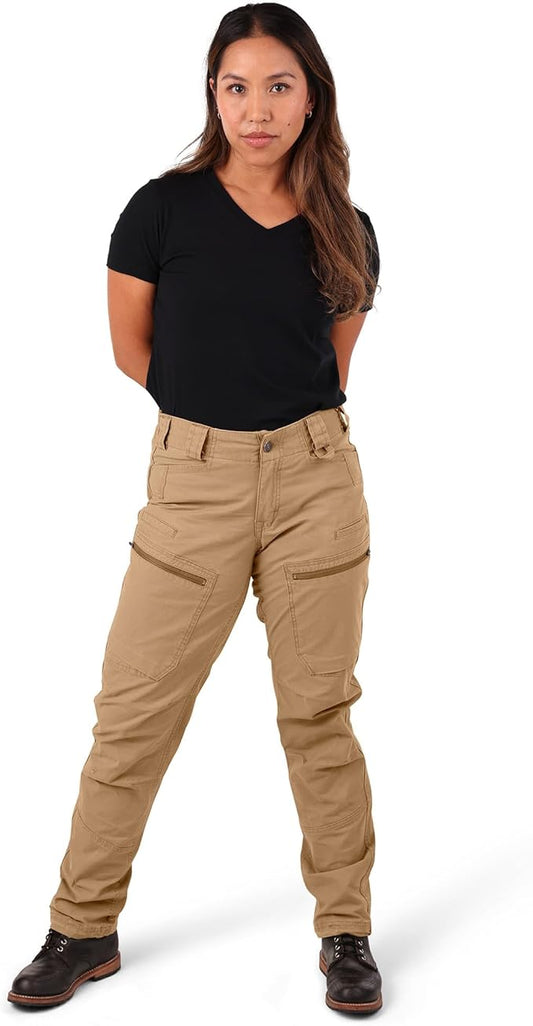 Dovetail Workwear Women�s Provisions High-Rise Cargo Pants, Sandstone - Size 4 L (Like New)
