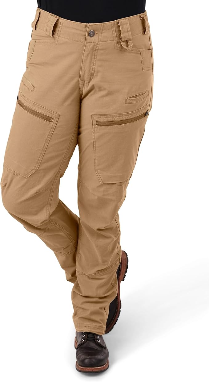 Dovetail Workwear Women�s Provisions High-Rise Cargo Pants, Sandstone - Size 4 L (Like New)