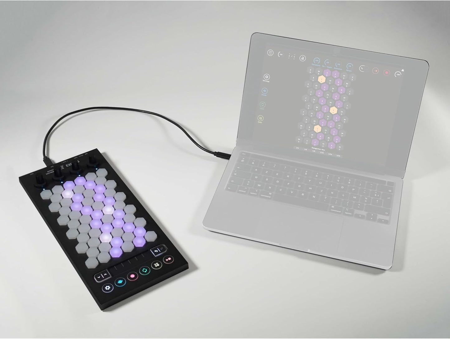 Intuitive Instruments Exquis 61-Keys MPE MIDI Controller, Hexagonal USB Keyboard (Like New)
