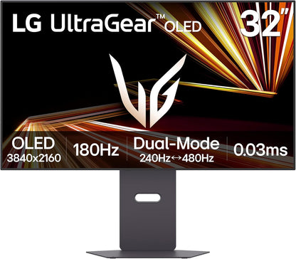 LG UltraGear 27GX790A-B 27" OLED QHD 480Hz Gaming Monitor, DP2.1 G-Sync FreeSync (Used)