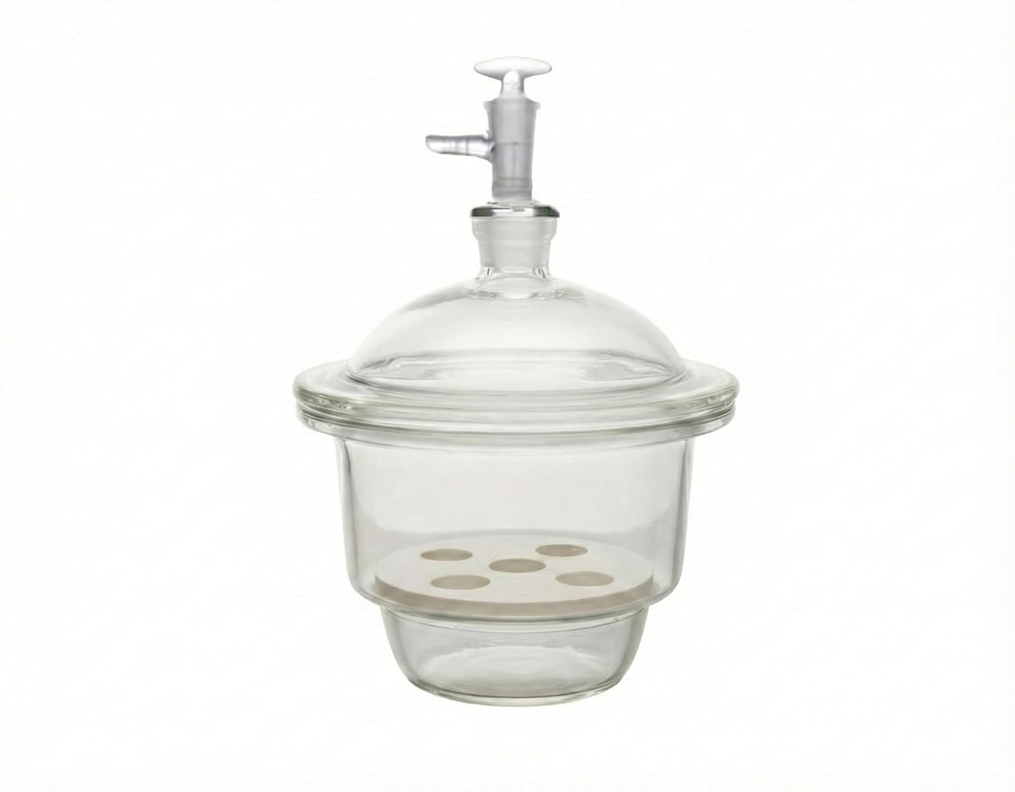 Fristaden 240 mm Lab Vacuum Desiccator, Clear Glass/Polycarbonate Vacuum Chamber (Like New)