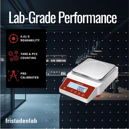 Fristaden Lab YP2002C 2000g × 0.01g Digital Precision Balance with RS-232 & Pan (Used)