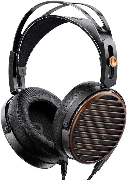 FiiO FT7 Headphones Open-Back Planar 106mm Planar Magnetic Monitor Earphone Gold (Like New)