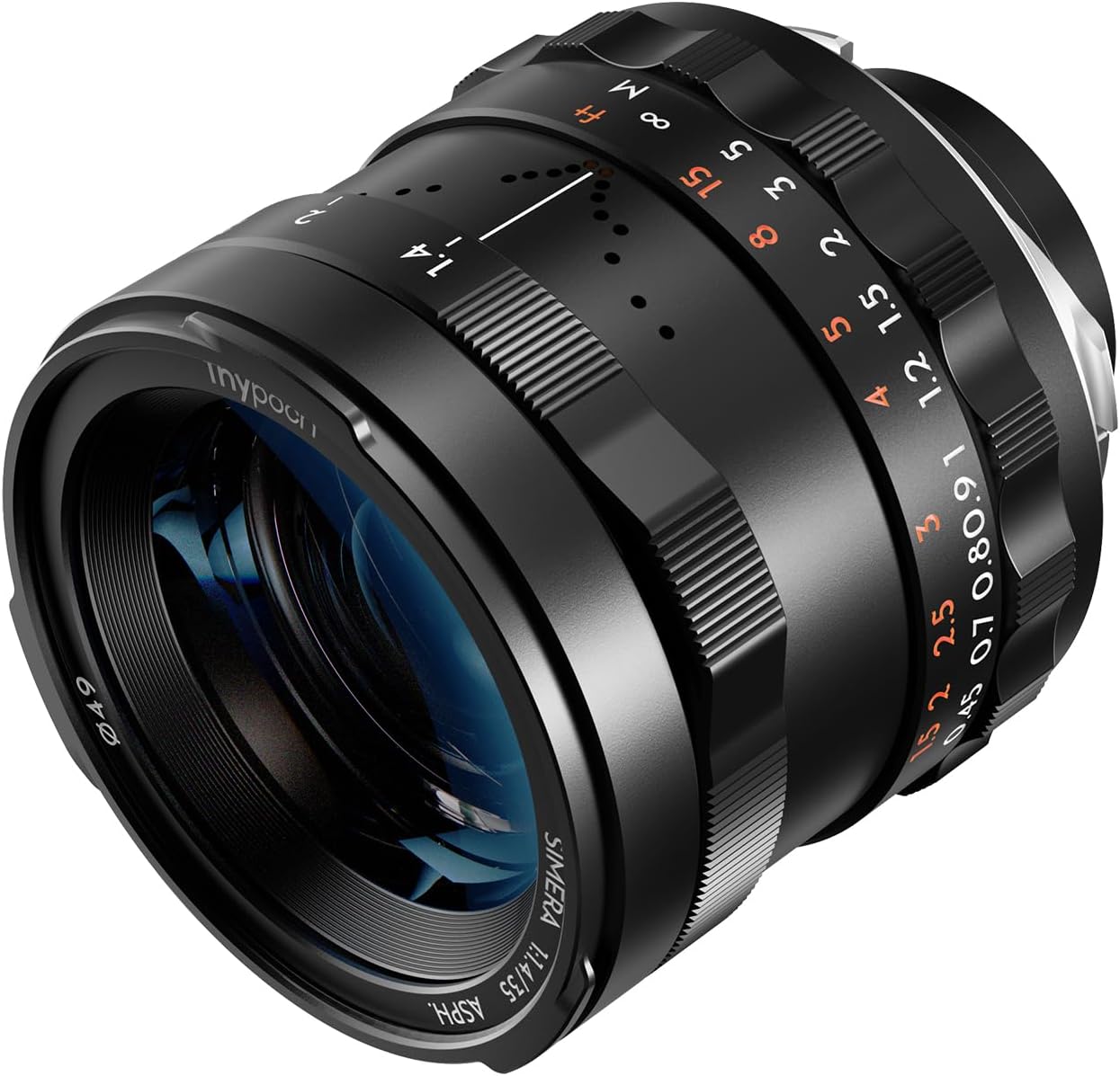 Thypoch TP-S35MT-BLK 35mm Photography Lens w/ Manual Focus for SLR Camera, Black (Used)