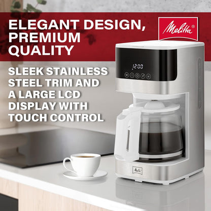 Melitta 10-Cup Fully Automatic Programmable Drip Coffee Maker, 120V, 900 Watts (Like New)