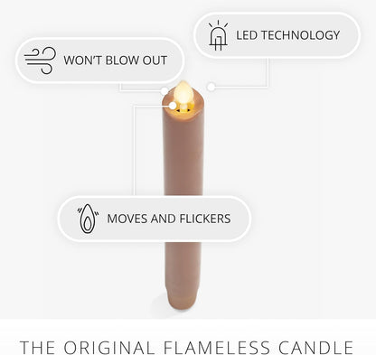 Luminara Flameless Melted Top Real Wax Candle for Decor, Moving Flame Technology (Used)