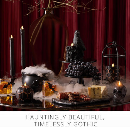 Luminara Flickering Flameless LED Candle for Indoor Home Decor, 3.5"x6.5", Black (Used)